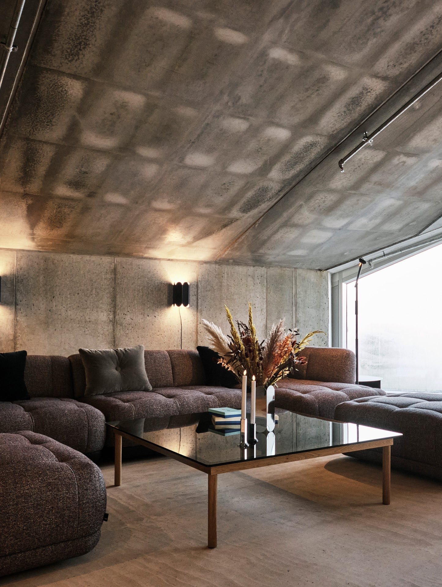 Quilton Sofa - Combination 17 in Swarm by HAY