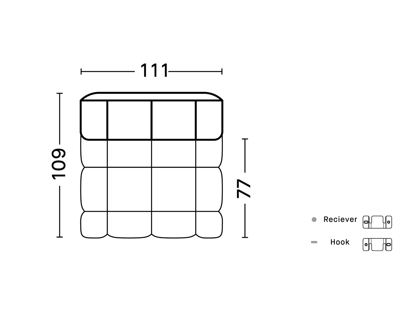 Quilton Freestanding Module / Narrow / 203FS / Group 1