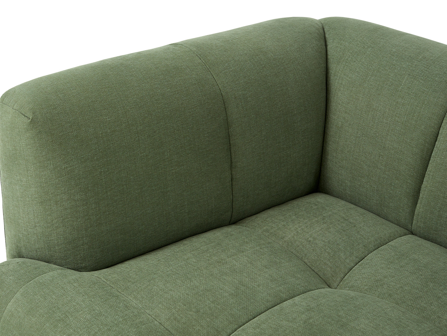 Quilton Corner Sofa by HAY - Combination 24 / Left / Linara Tarragon 100