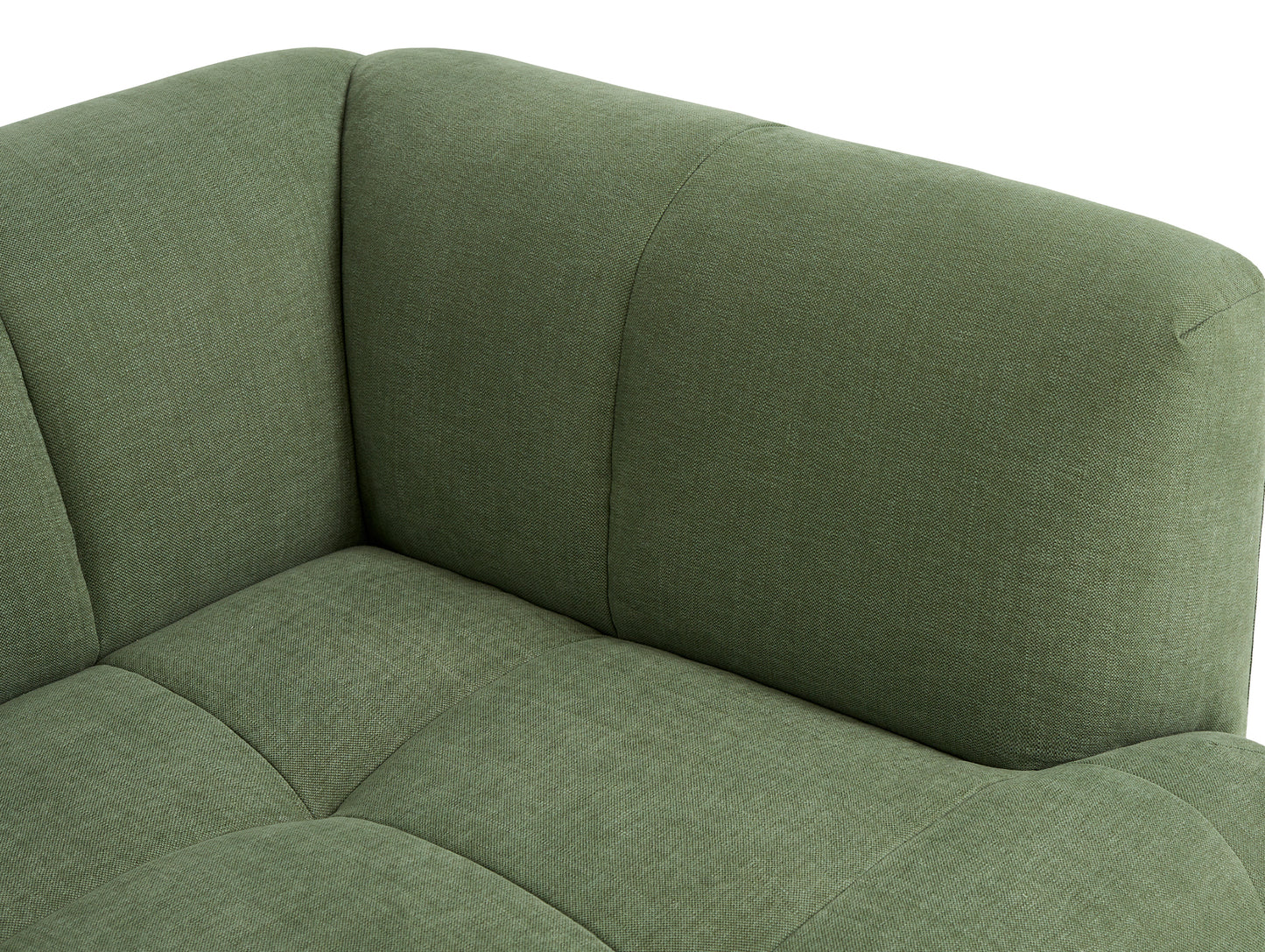 Quilton Corner Sofa by HAY - Combination 24 / Right / Linara Tarragon 100