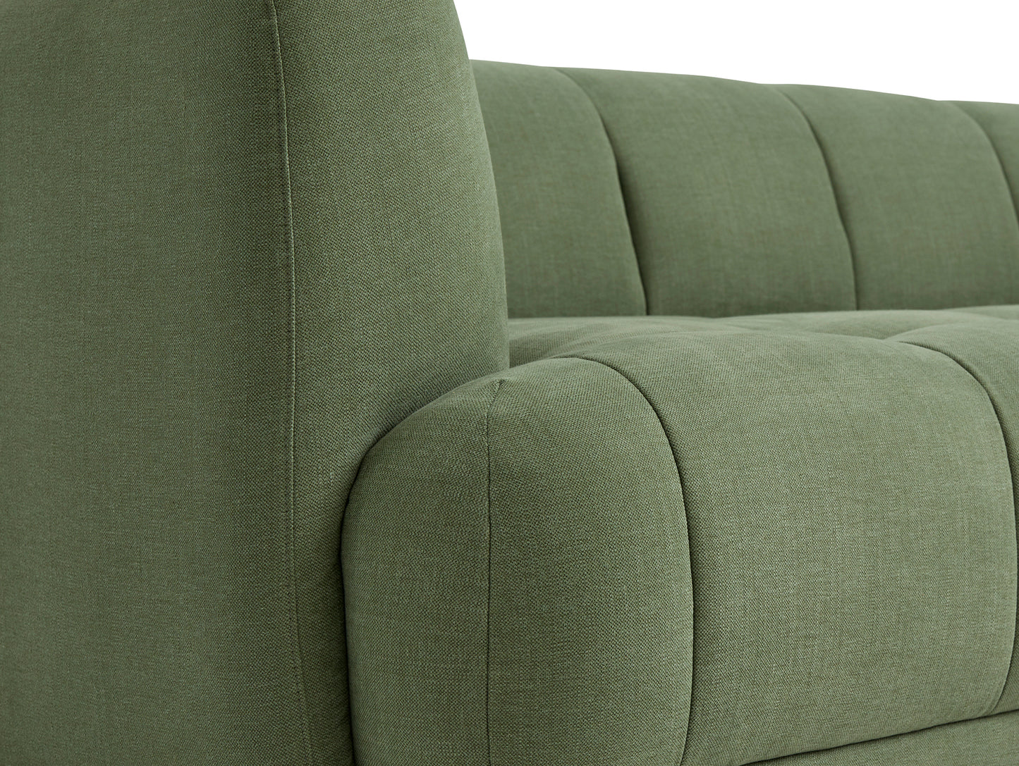 Quilton Corner Sofa by HAY - Combination 24 / Left / Linara Tarragon 100