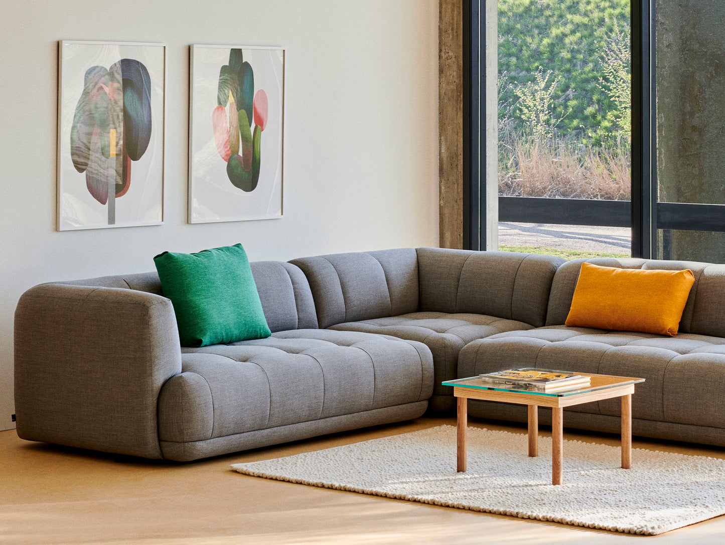Quilton Corner Sofa by HAY - Combination 24 / Left / Remix 143