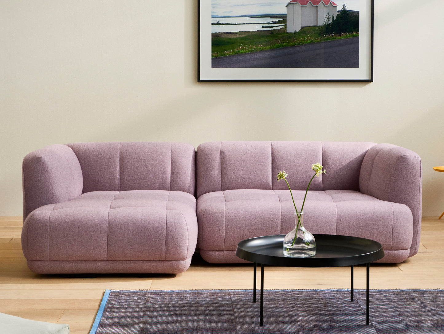 Quilton Sofa - Combination 19 in Metaphor 044 Wisteria