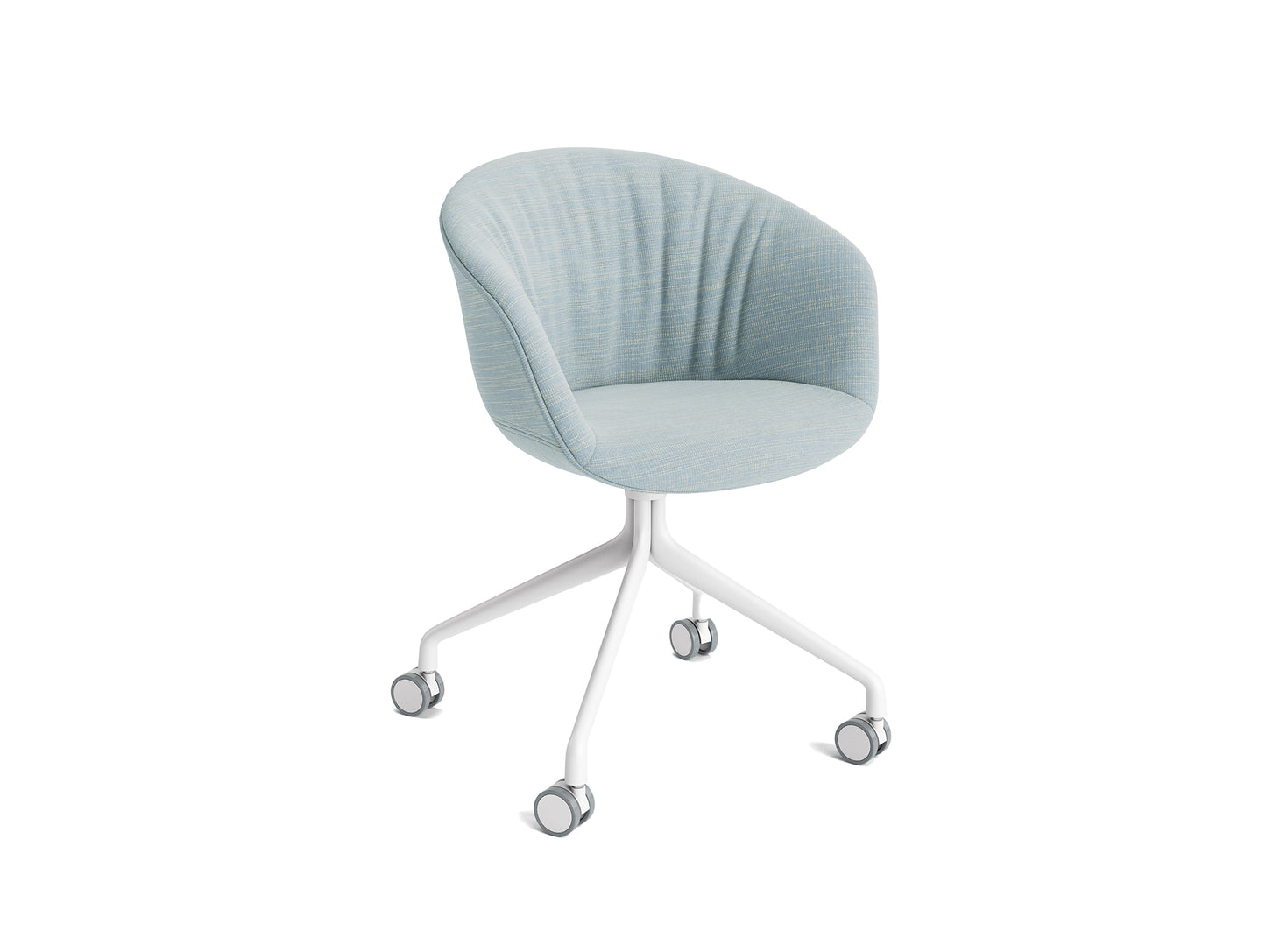 About A Chair AAC 25 Soft by HAY - Raas 722 / White Powder Coated Aluminium