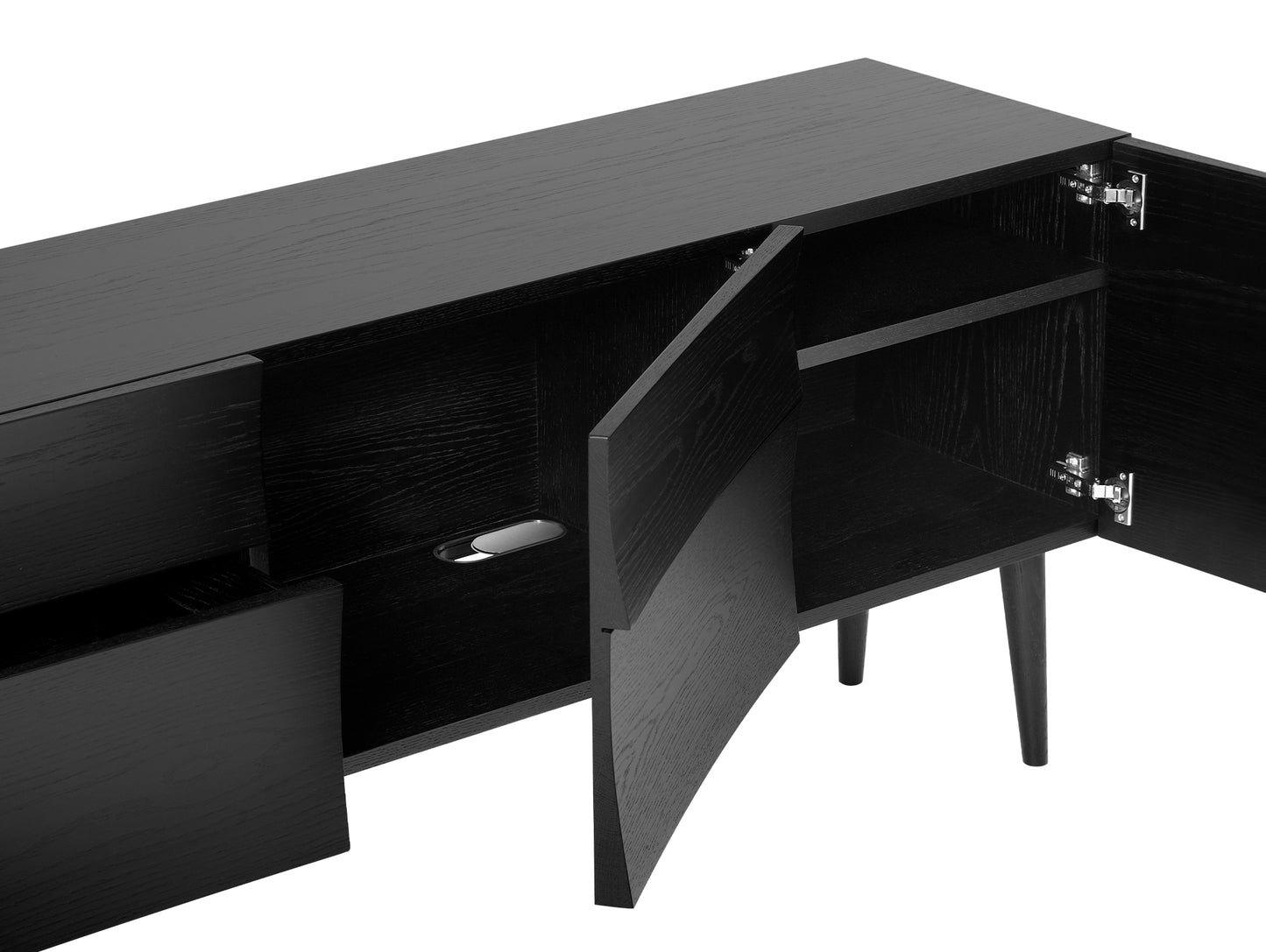 Reflect Sideboard by Muuto - Large / Black Oak