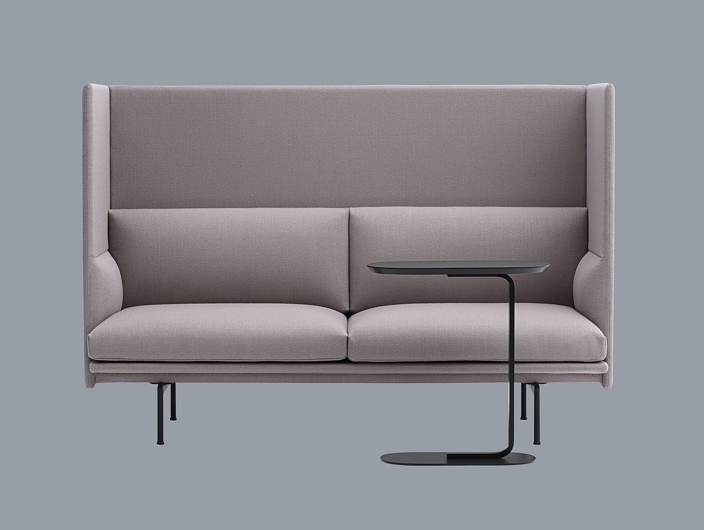 Black Relate Side Table by Muuto