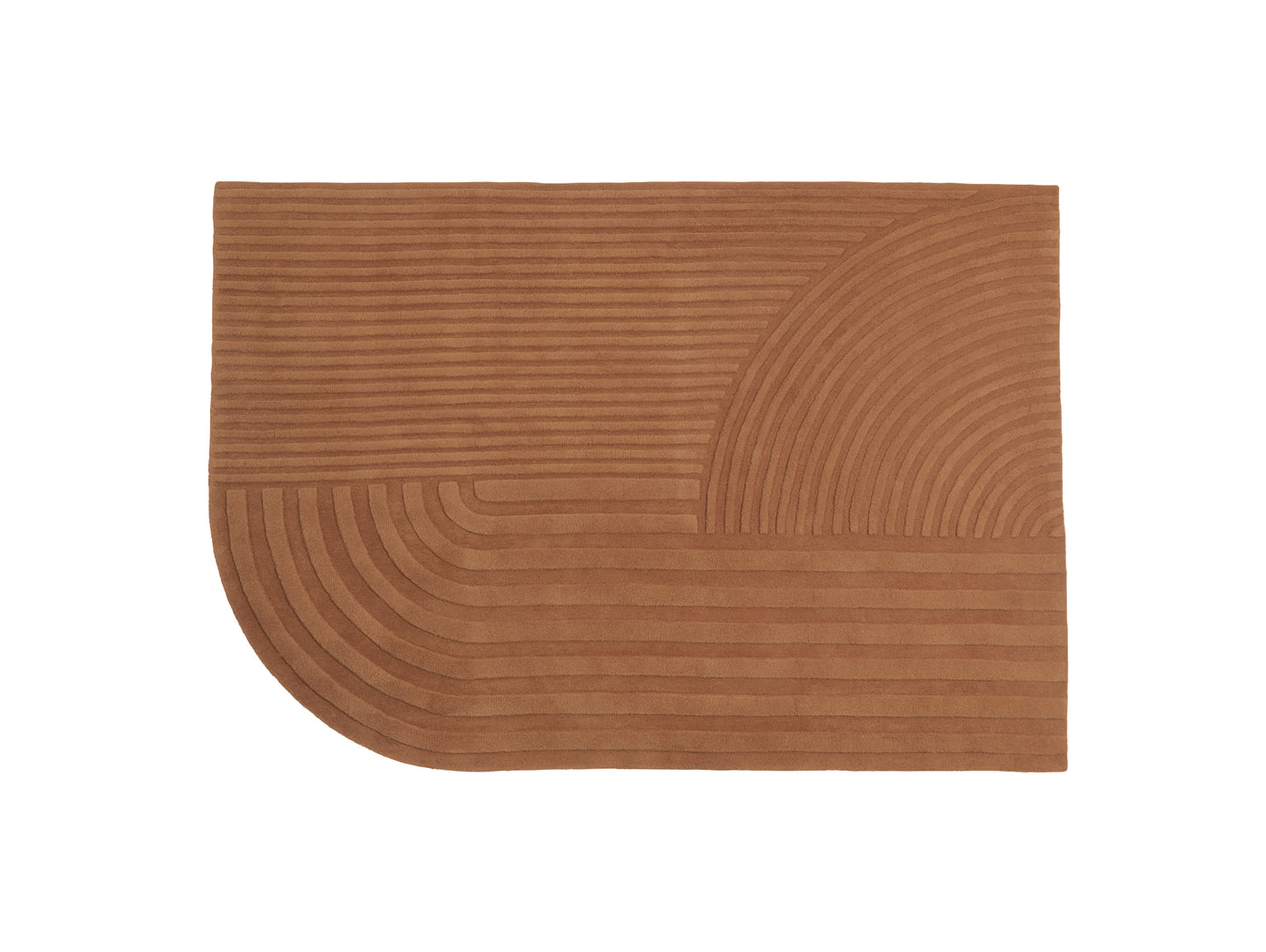 Relevo Rug by Muuto - 170 x 240 cm / Burnt Orange
