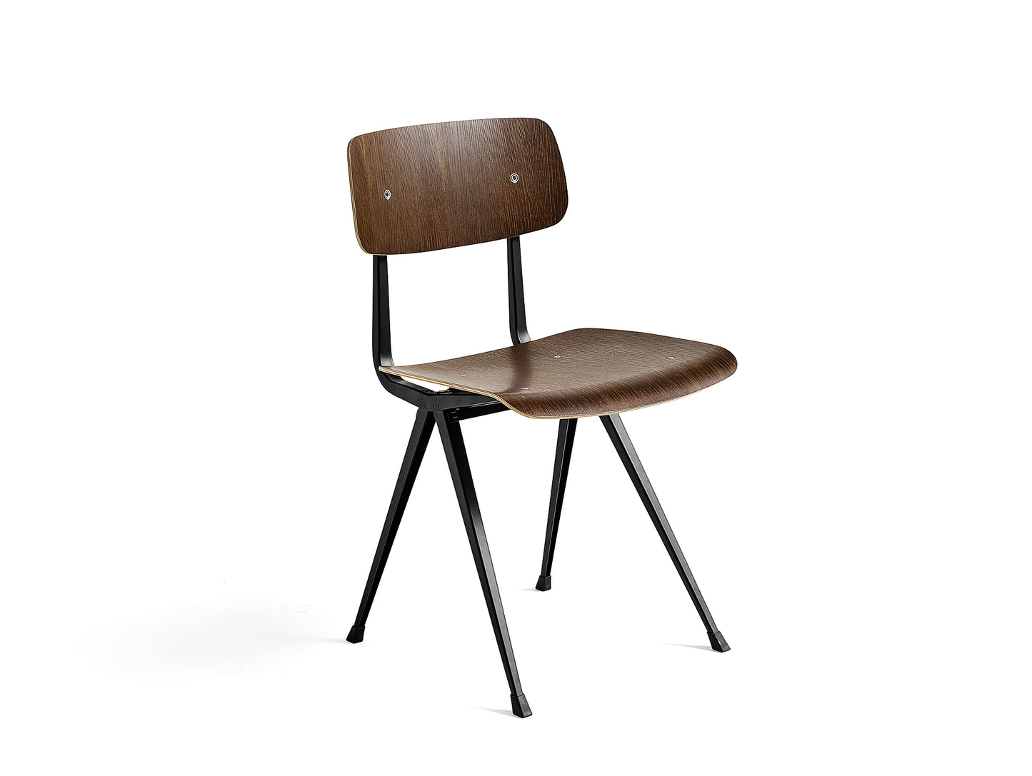 Result Chair Smoked Lacquered Oak / Black Frame by HAY