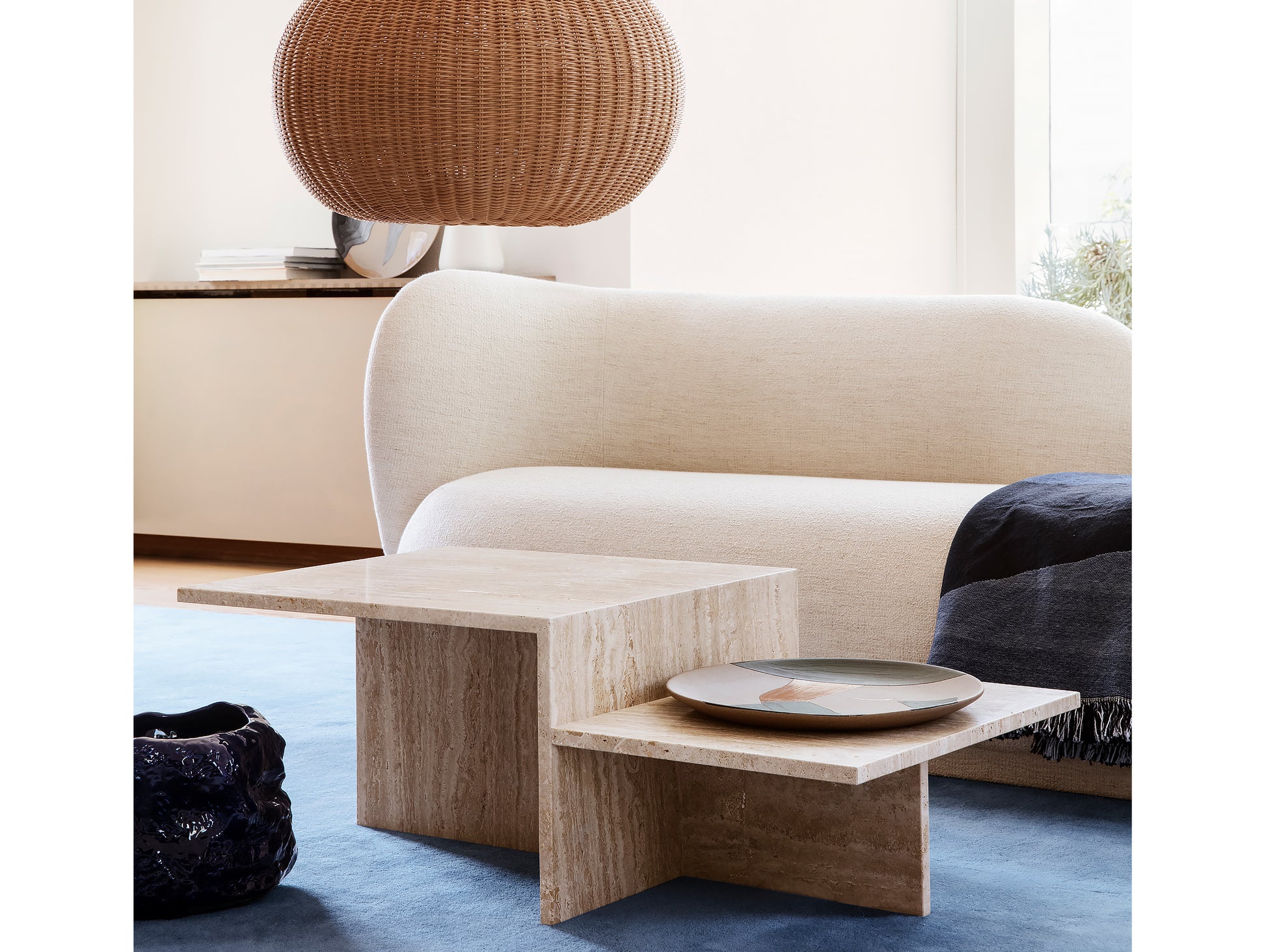 Rico Divan / Boucle Off-White / Left Backrest / by Ferm Living