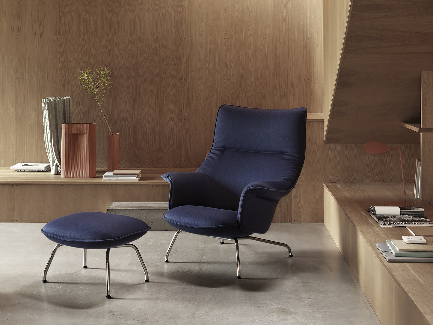Teracotta Ridge Vase by Muuto