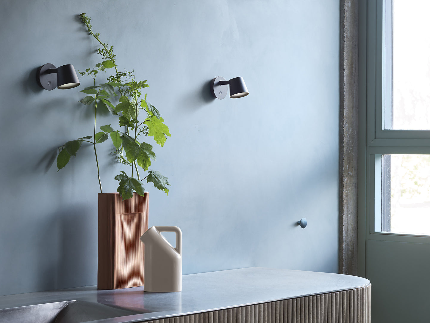 Teracotta Ridge Vase by Muuto