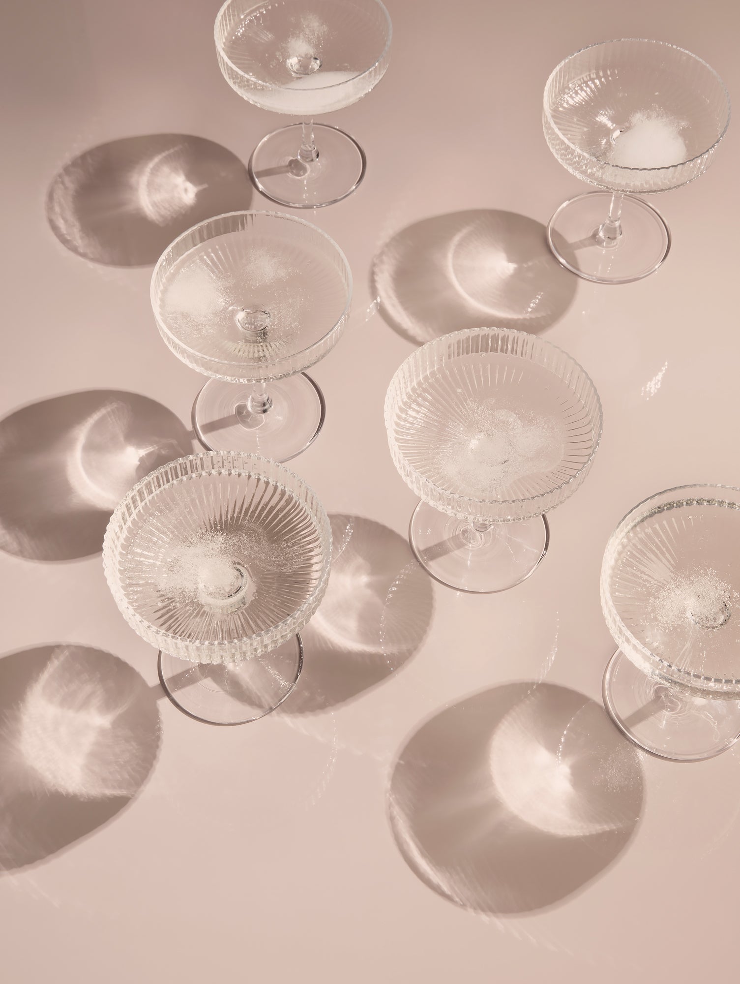 Ripple Champagne Saucers - Set of 2 by Ferm Living