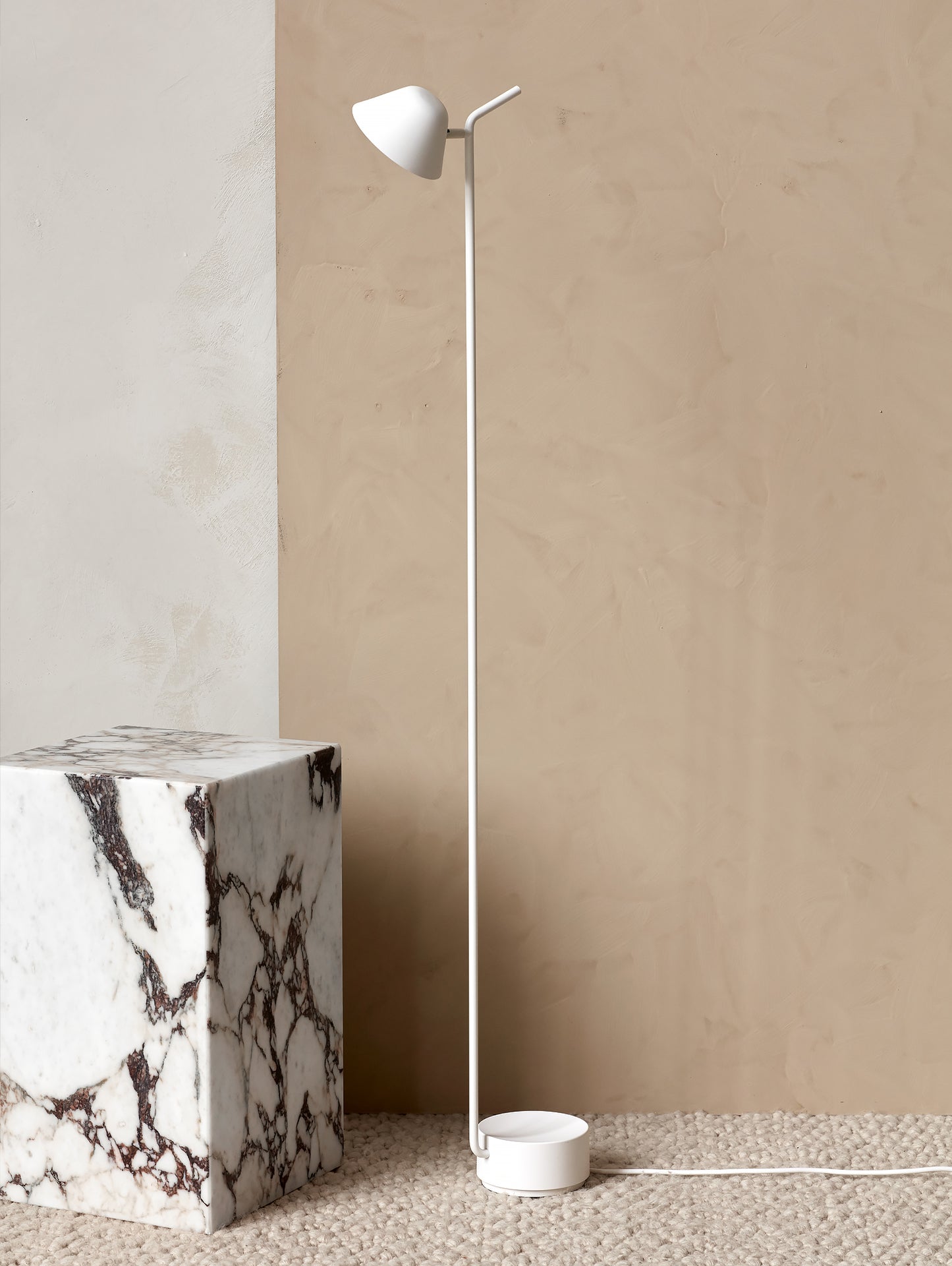 Plinth Tall - Rose Calacatta Viola Marble - Menu