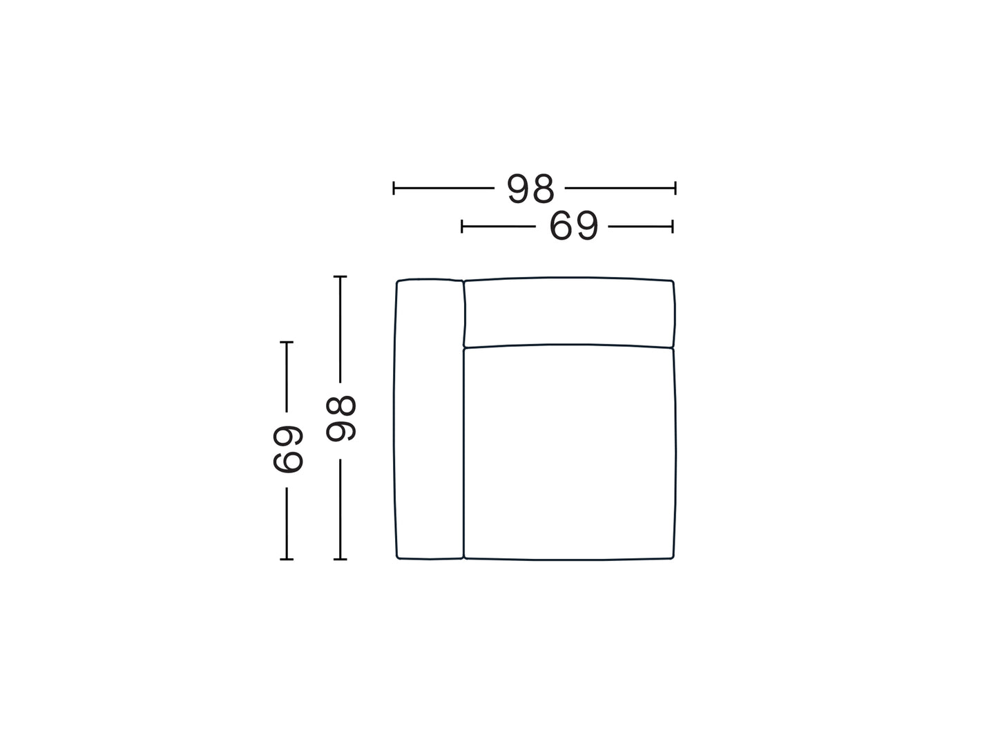 Mags Soft Sofa - Individual Modules by HAY - S1862 Module