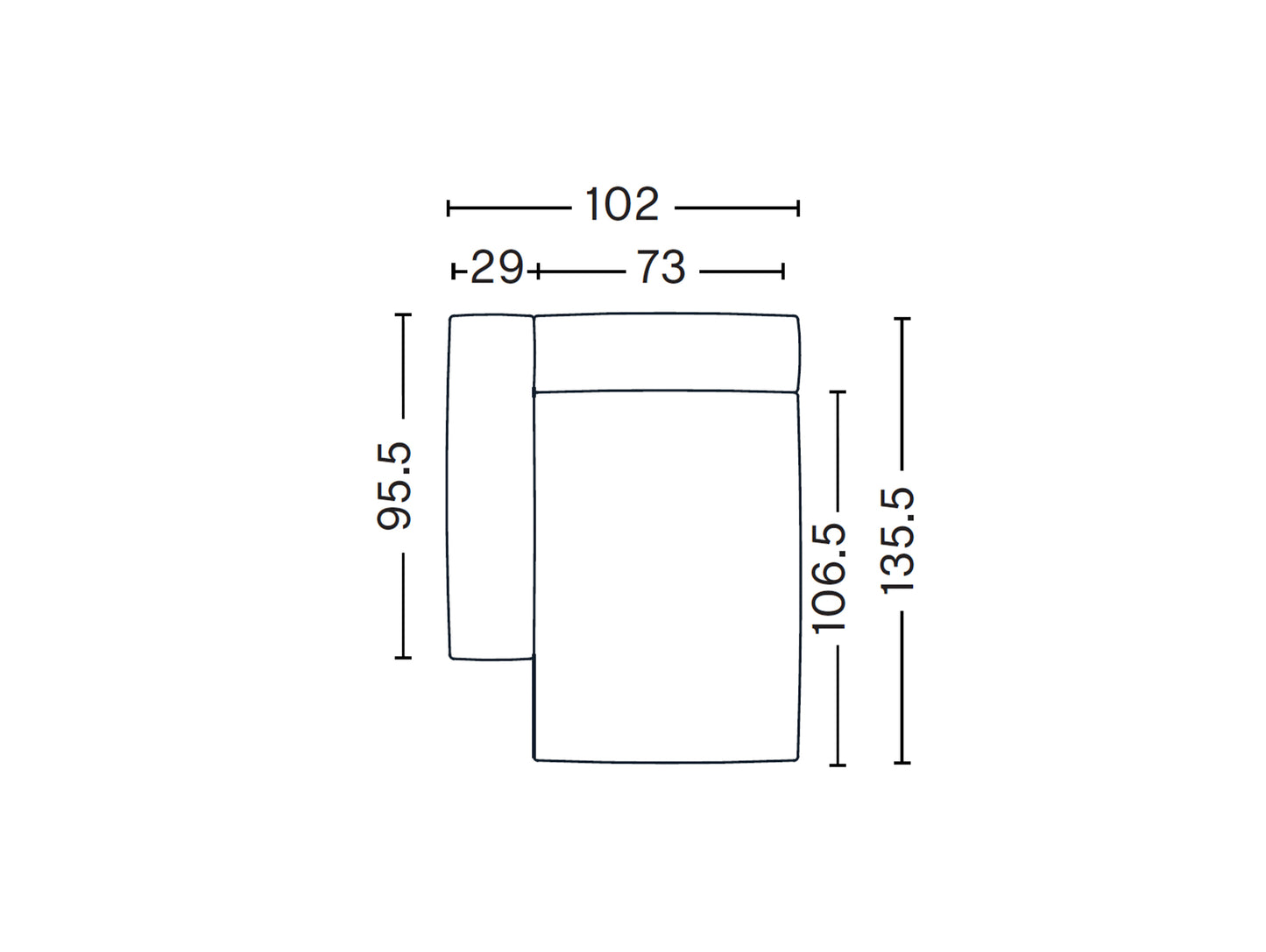 Mags Soft Sofa - Individual Modules by HAY - S8162 Module