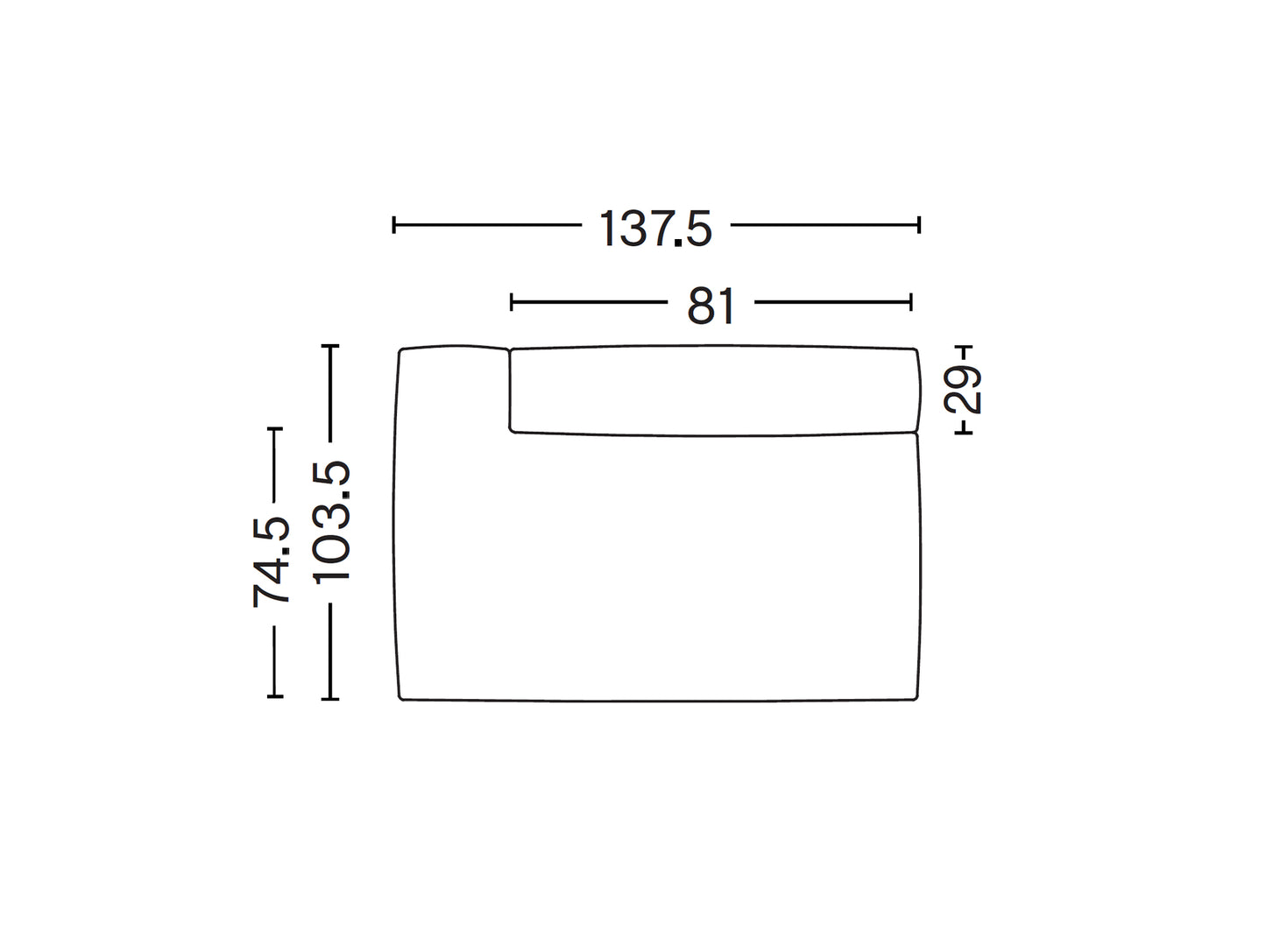 Mags Soft Sofa - Individual Modules by HAY - S9301 Module