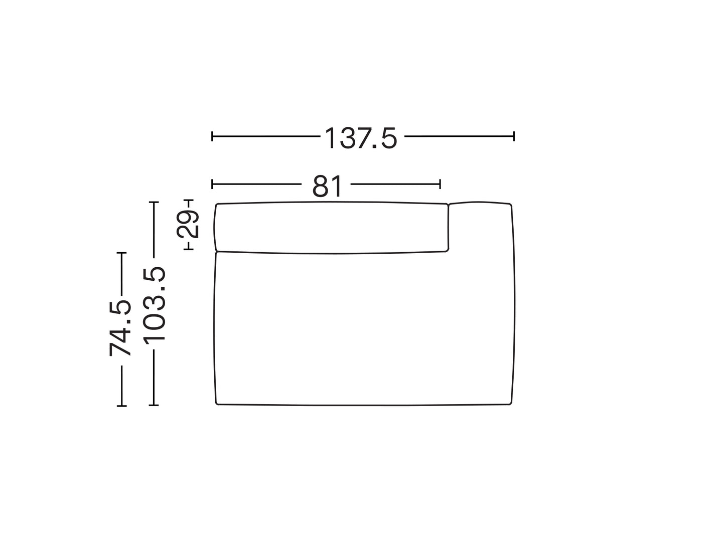 HAY Mags Soft Sofa (Low Armrest) / Left Backrest (S9302) / Romo Linara 415 Abelia