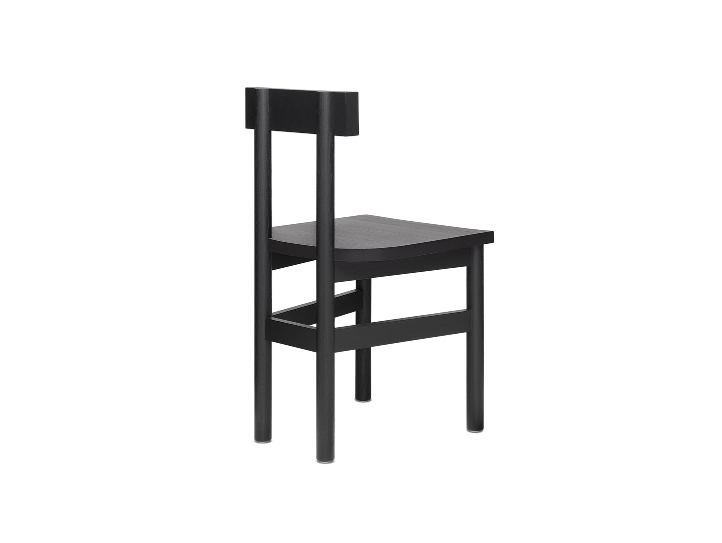 SX01 Gamar Chair by e15 - Jet Black Lacquered Oak