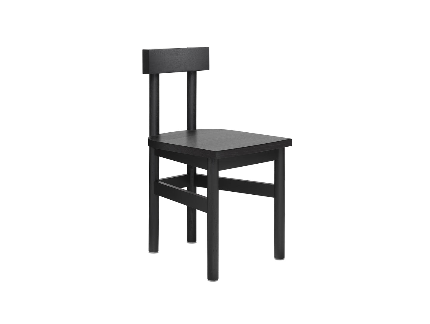 SX01 Gamar Chair by e15 - Jet Black Lacquered Oak