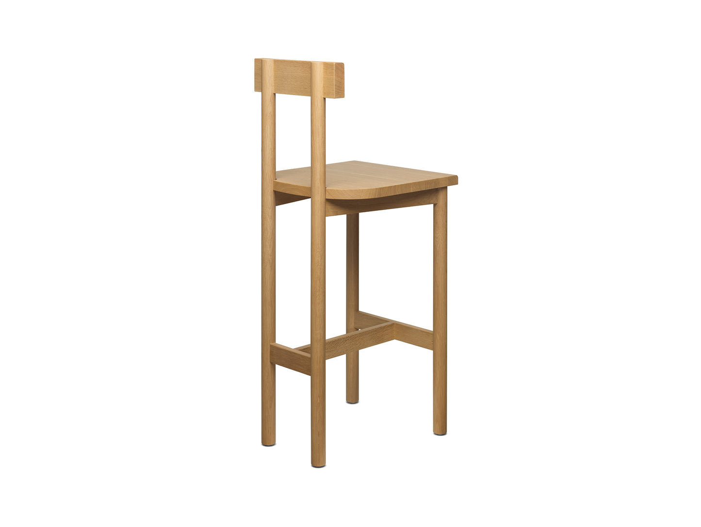 SX02 Gamar Stool by e15 - Clear Lacquered Oak