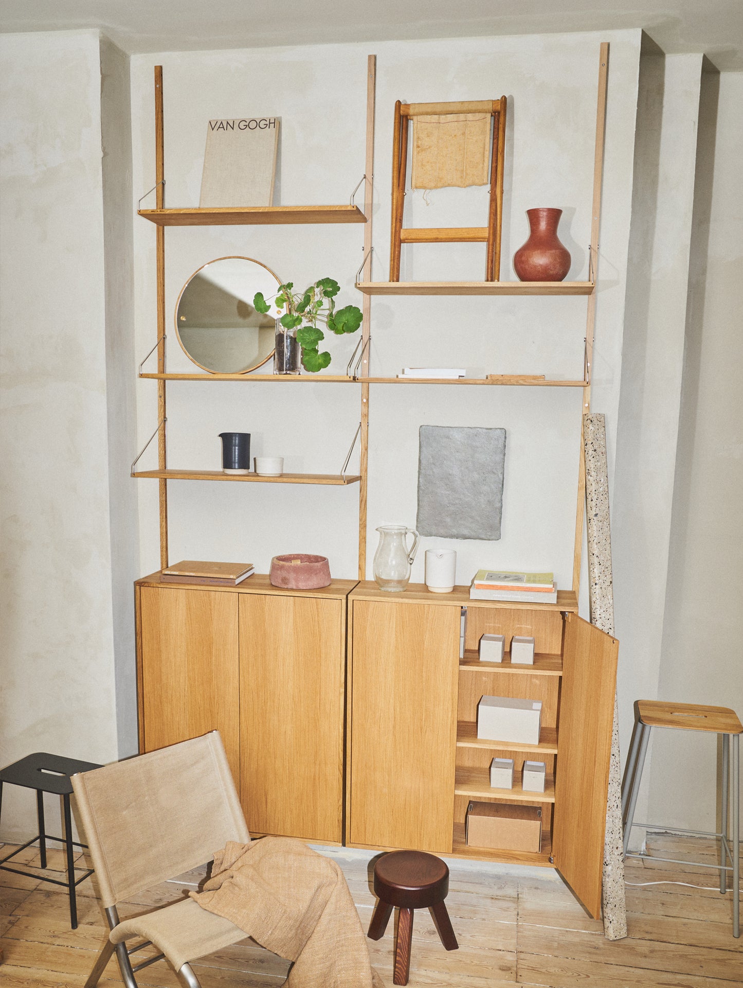 Frama Shelf Library Cabinet / Large / Oiled Oak