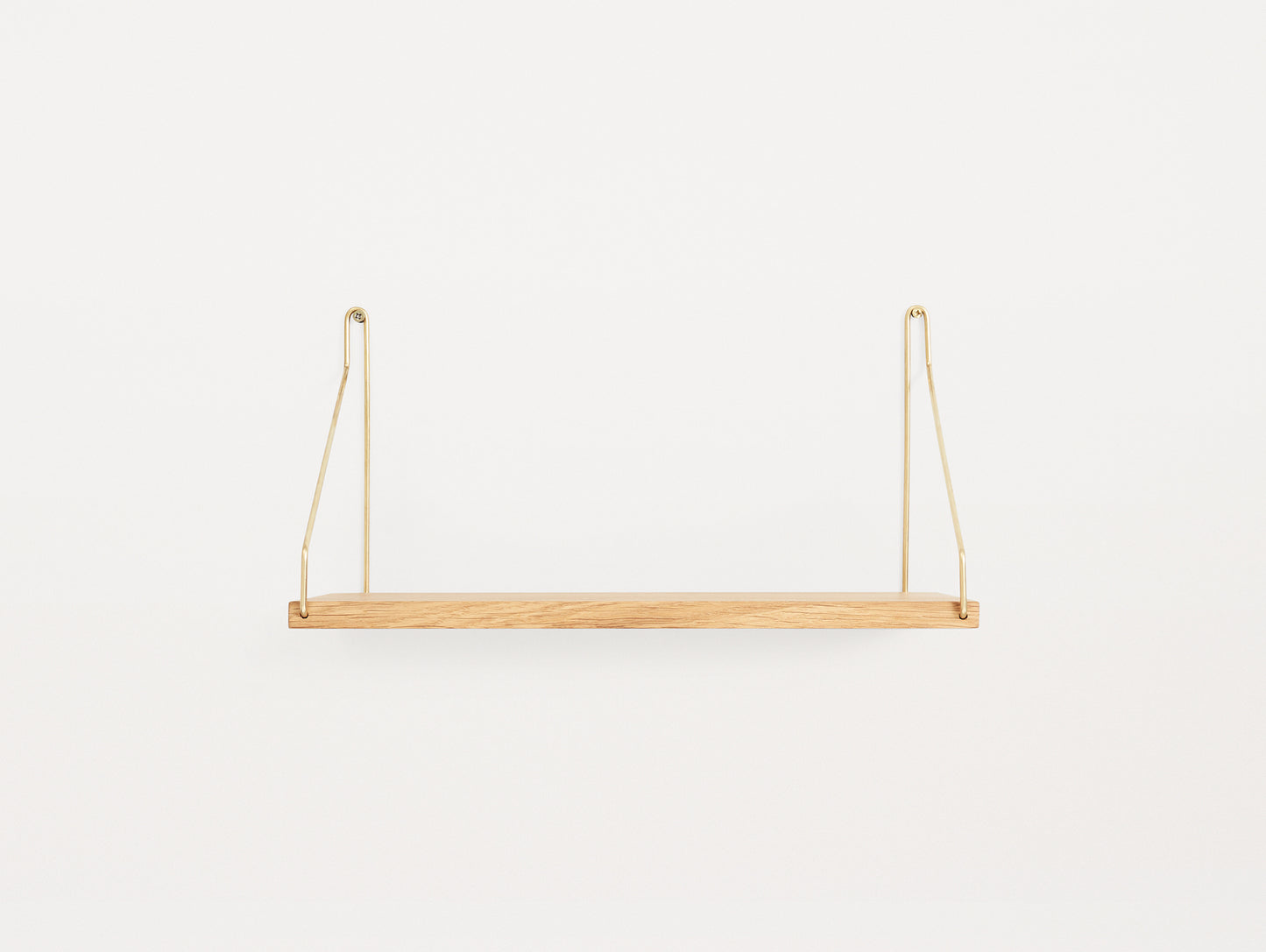 Shelf by Frama - D20 W40 / Oiled Oak / Brass Brackets