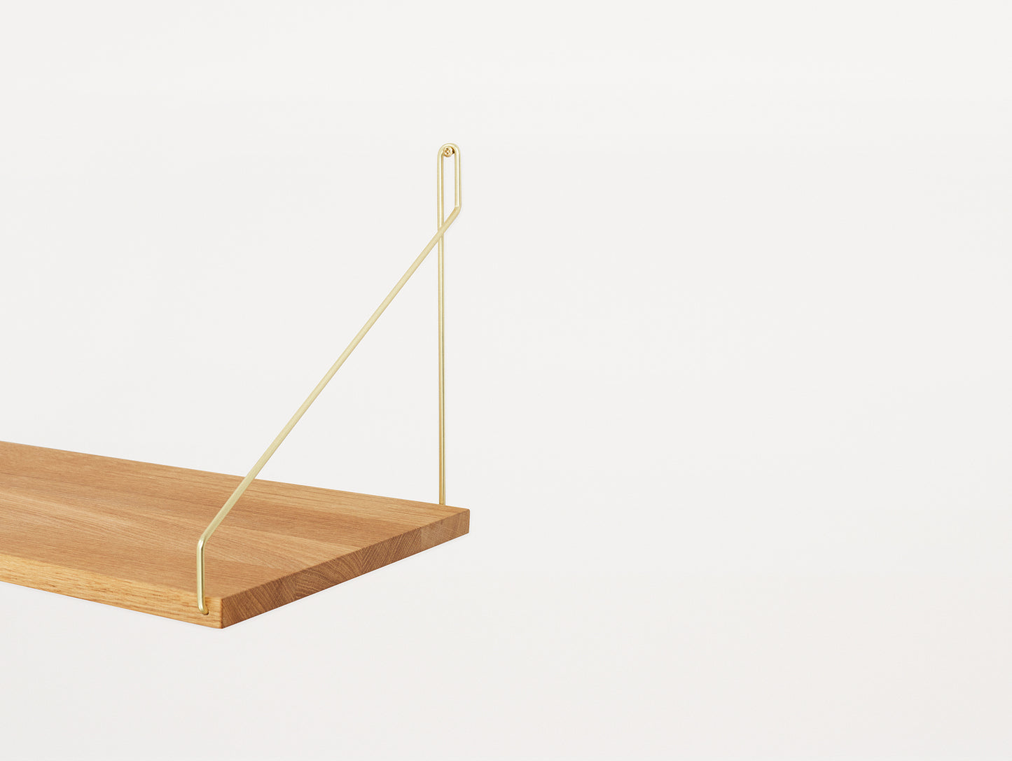Shelf by Frama - D27 / Oiled Oak / Brass Brackets