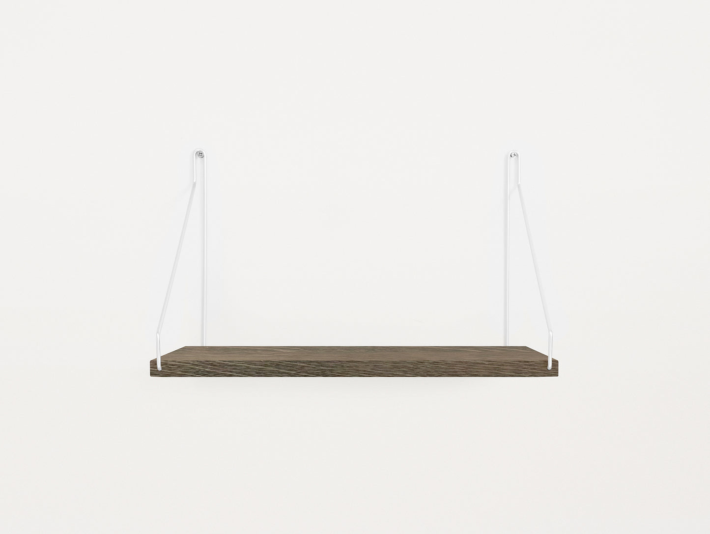 Shelf by Frama - D27 W40 / Dark Stained Oak / Stainless Steel  Brackets