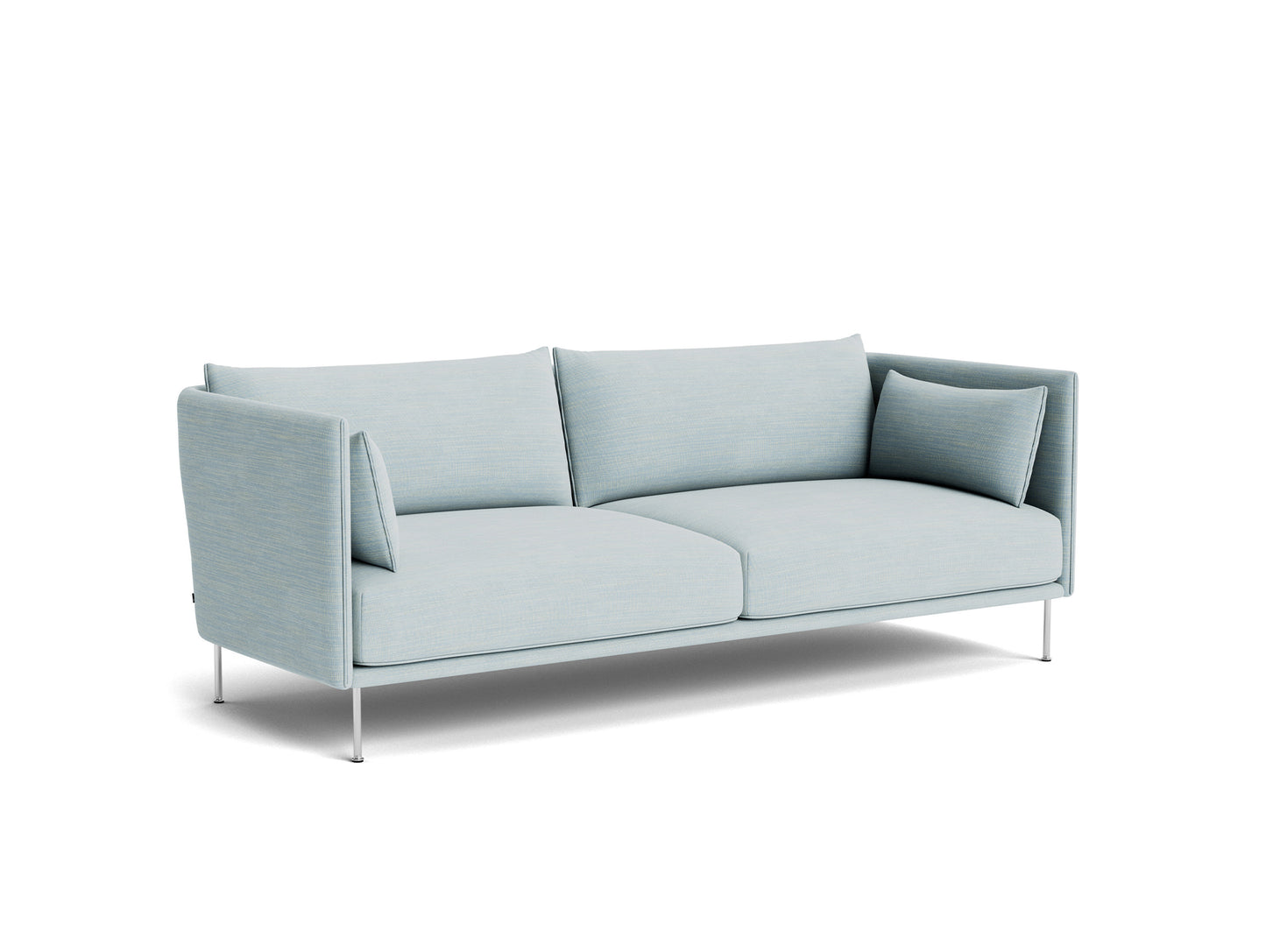 Silhouette Sofa - Raas 722, chromed steel base, fabric match piping