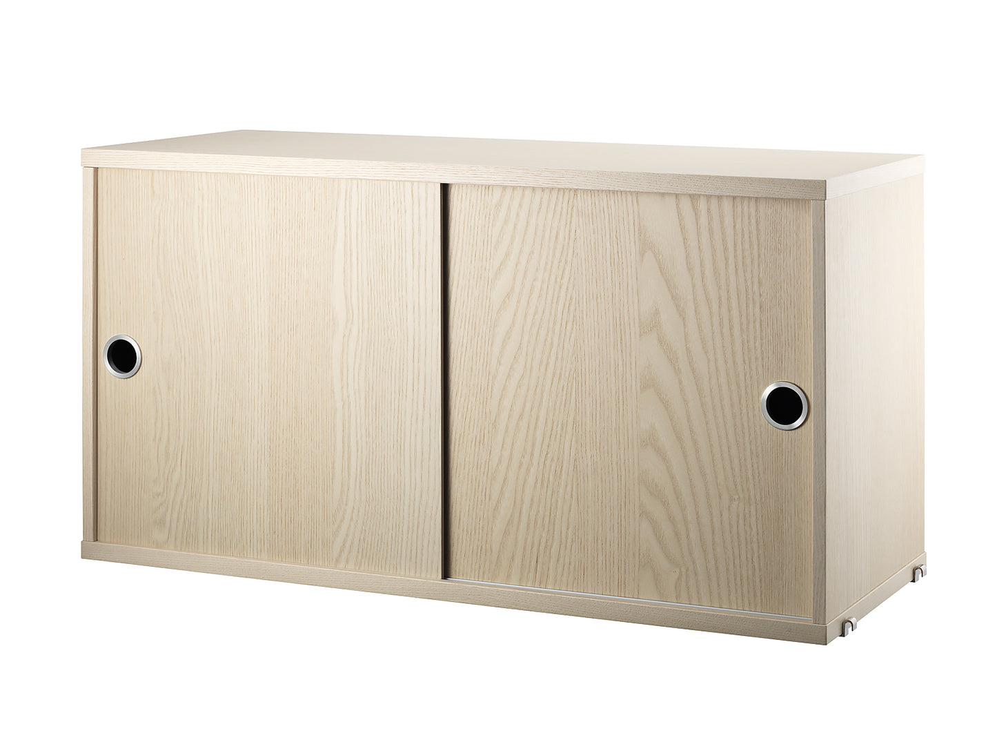 String System Cabinet with Sliding Doors