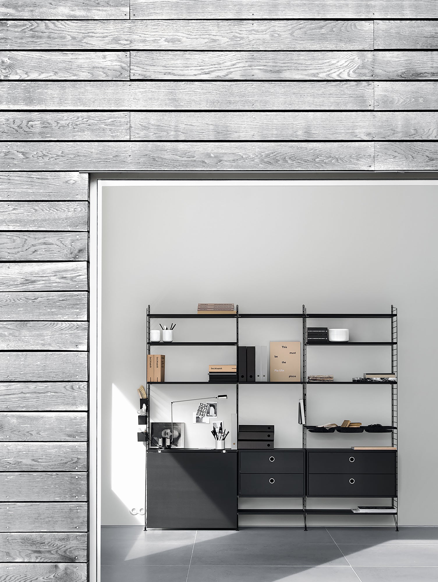 String Drawers - Black Ash