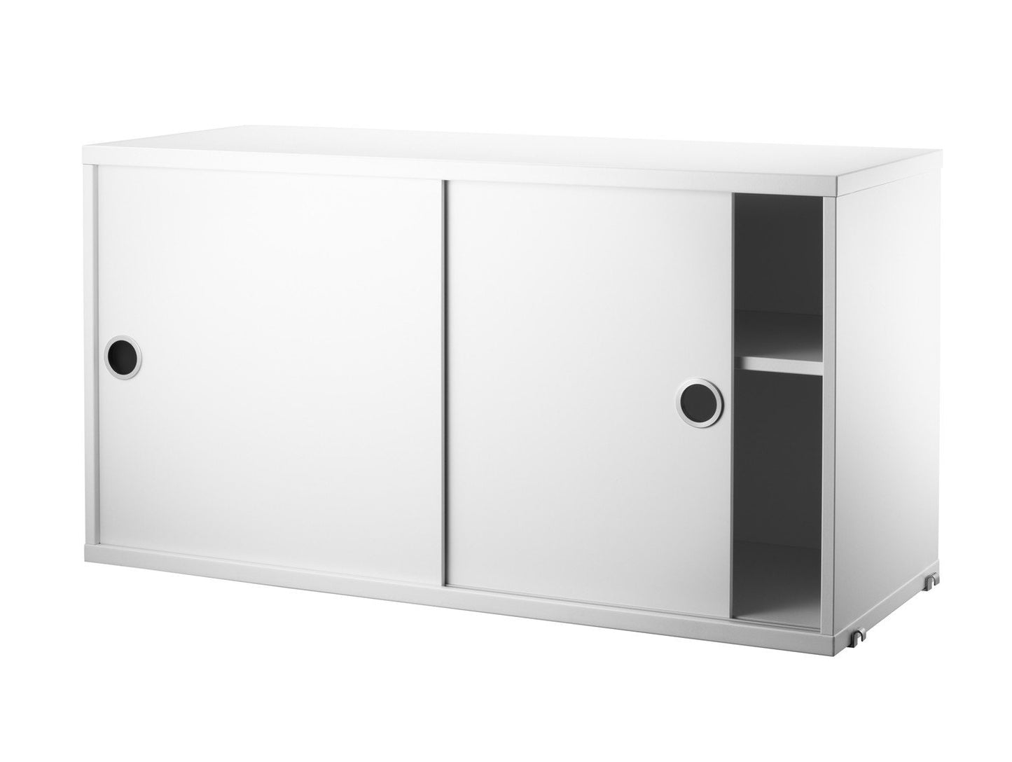 String System Cabinet with Sliding Doors