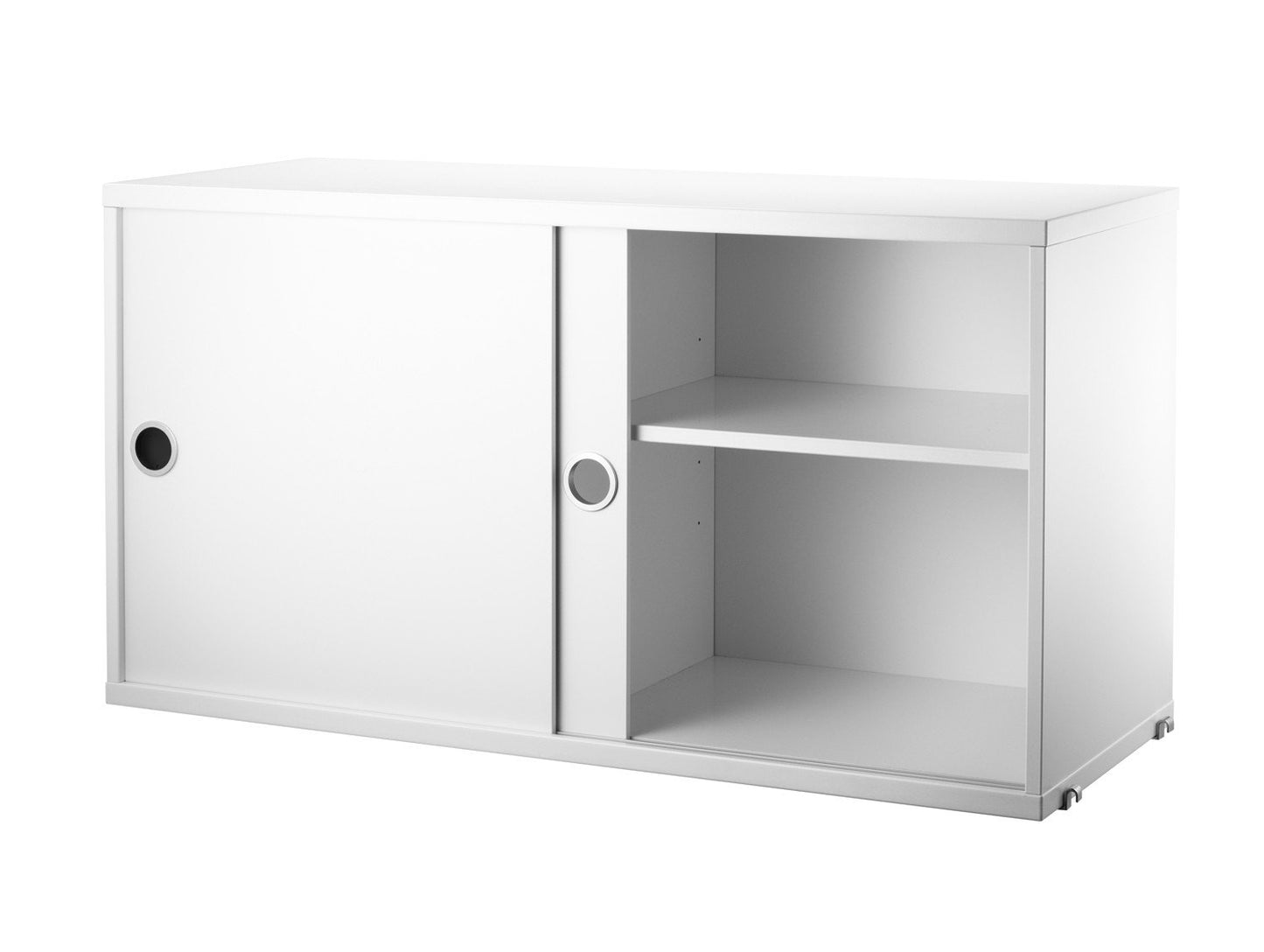 String System Cabinet with Sliding Doors