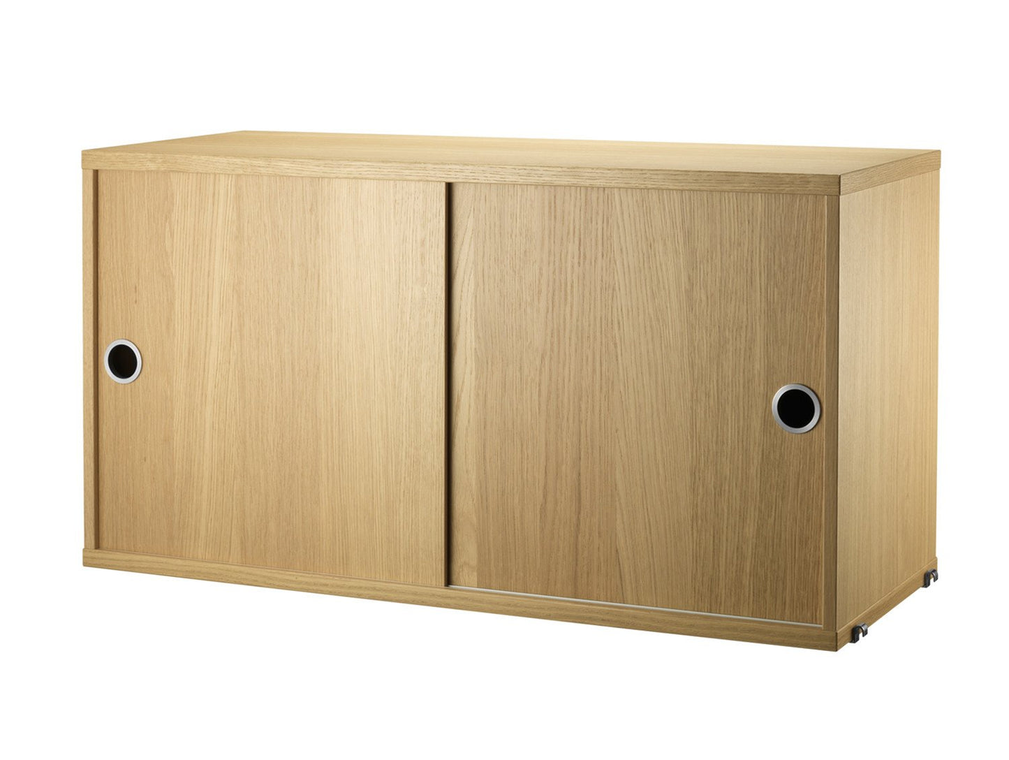 String System Cabinet with Sliding Doors