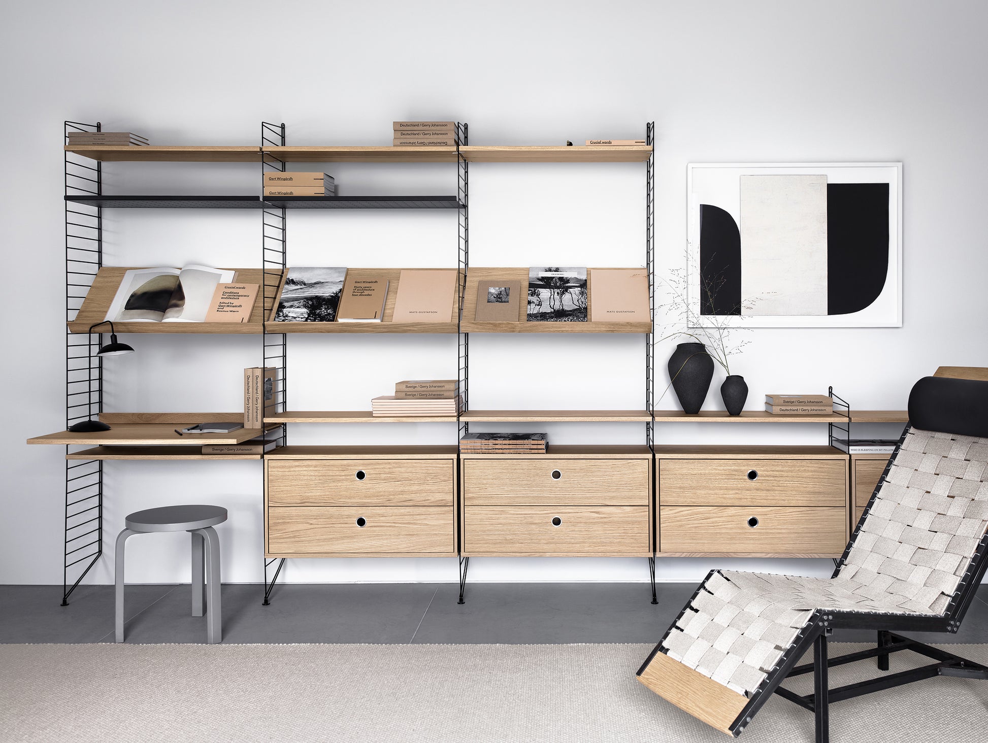 String Drawers - Oak