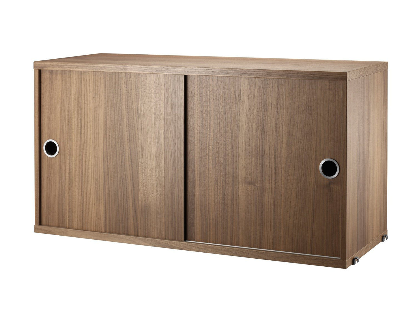 String System Cabinet with Sliding Doors
