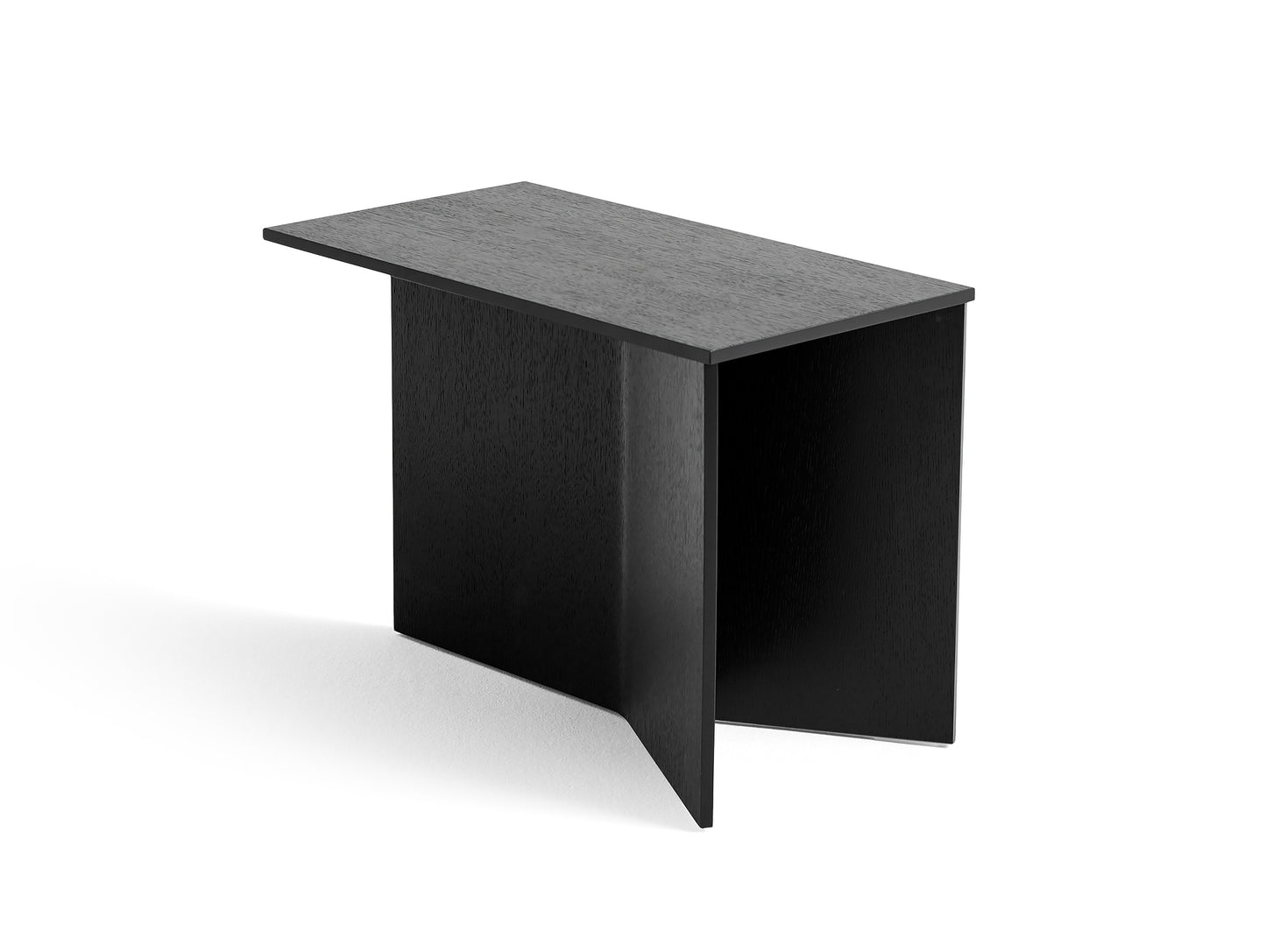 Slit Table Wood Oblong Black by HAY