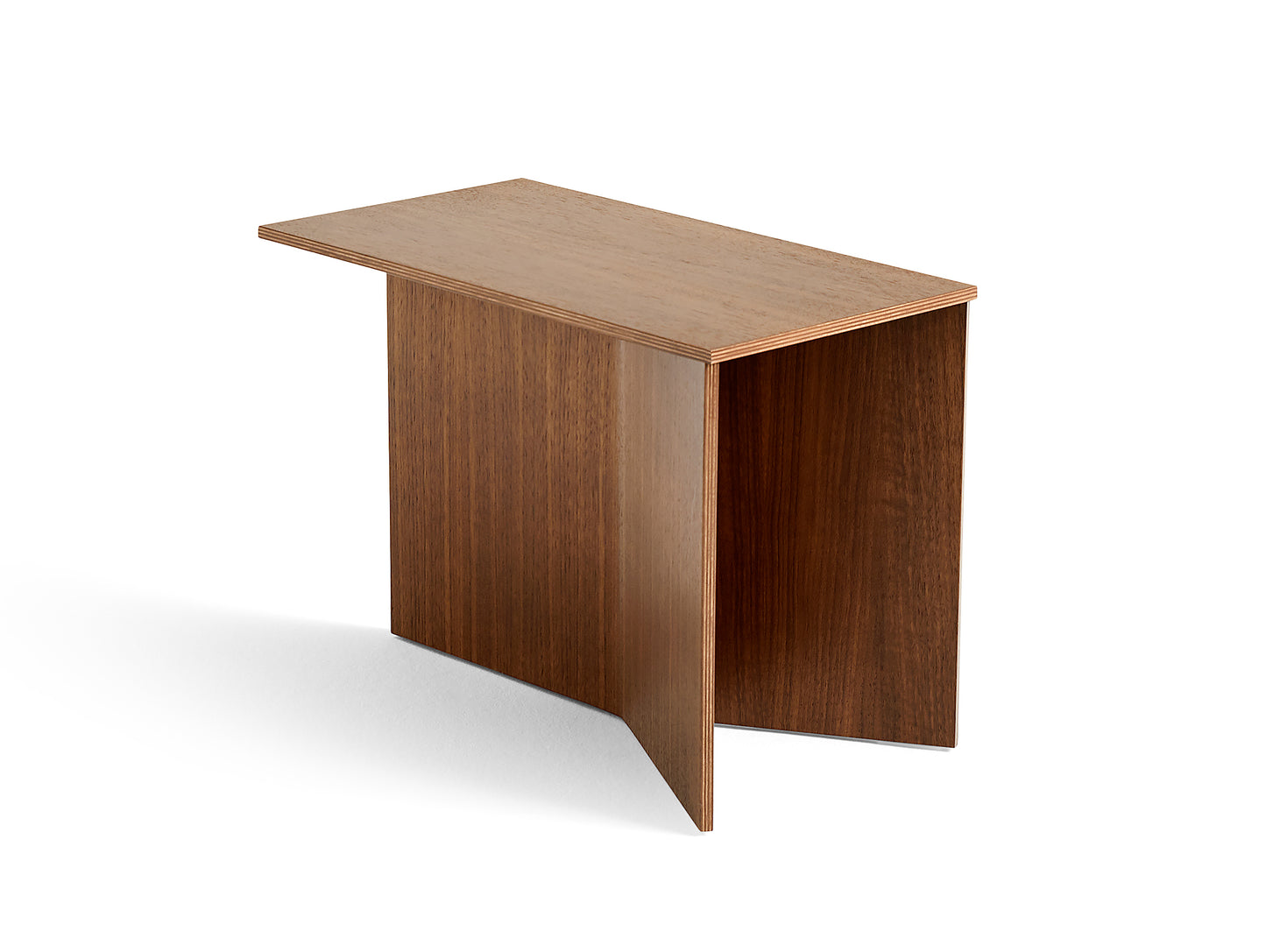 Slit Table Wood Oblong Walnut by HAY