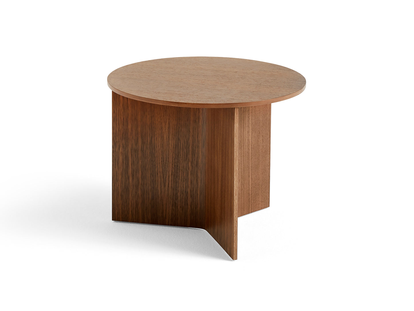 Slit Table Wood Round Walnut by HAY