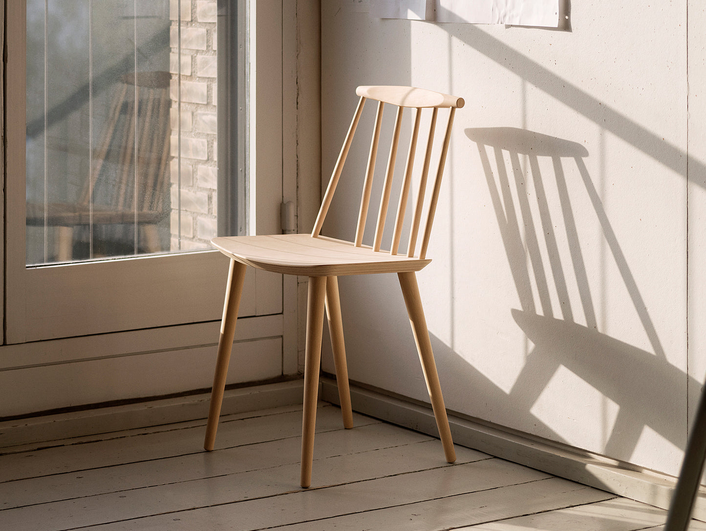 J77 dining chair - Natural Beech