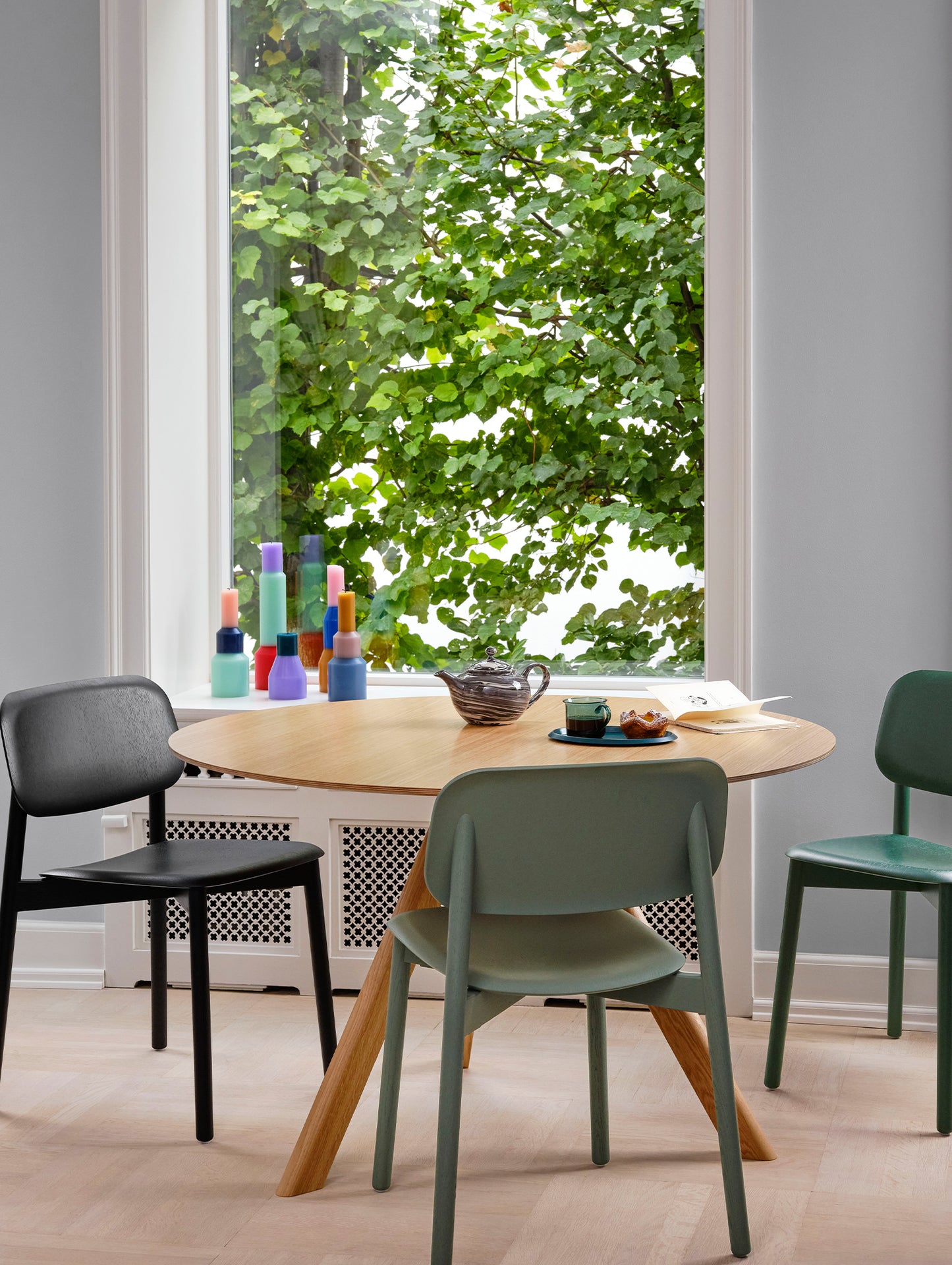 HAY CPH 20 Dining Table - Lacquered Oak / Matt Lacquered Oak