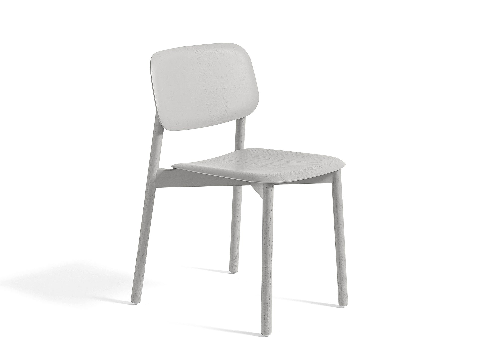 HAY Soft Edge 12 (Wood Dining Chair) - Dusty Grey