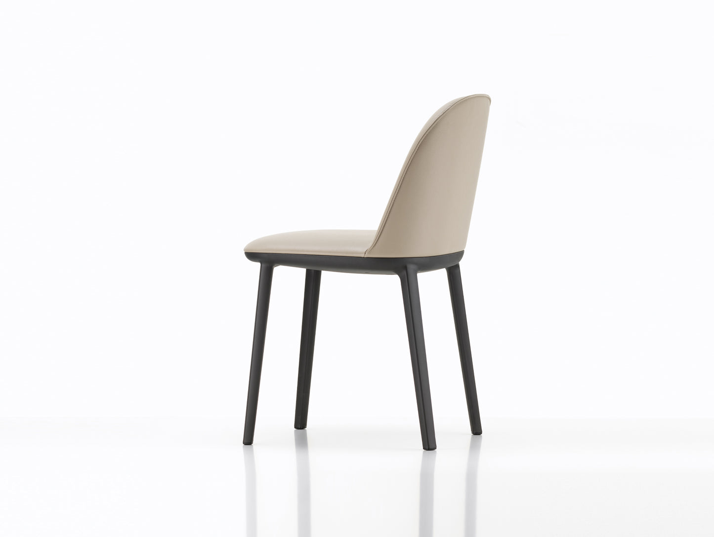 Softshell Side Chair by Vitra - Leather Clay 73 (L20)