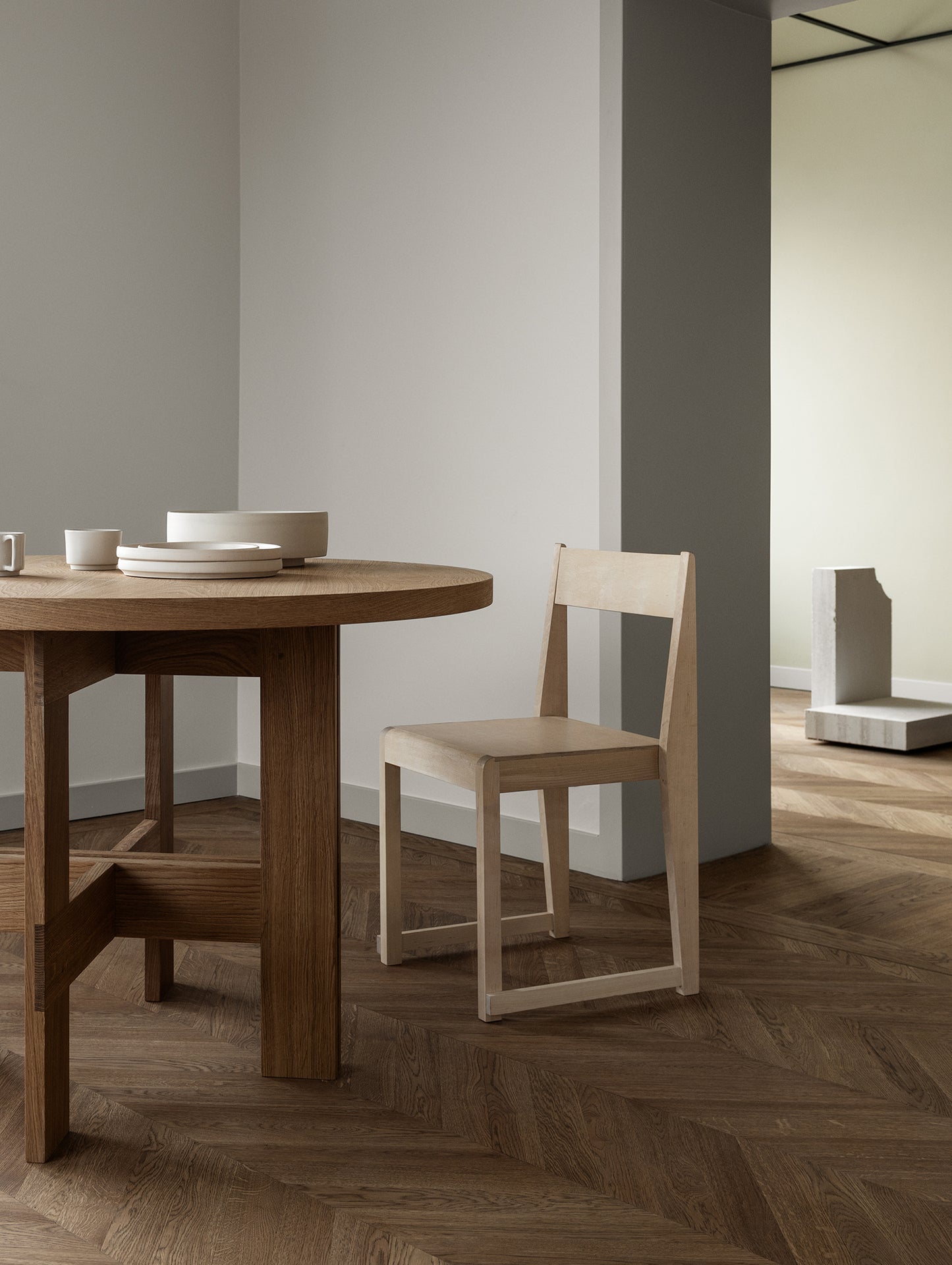 Chair 01 by Frama - Oiled Solid Birch