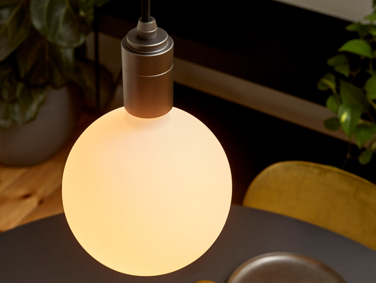Tala Sphere IV Bulb with Graphite Pendant