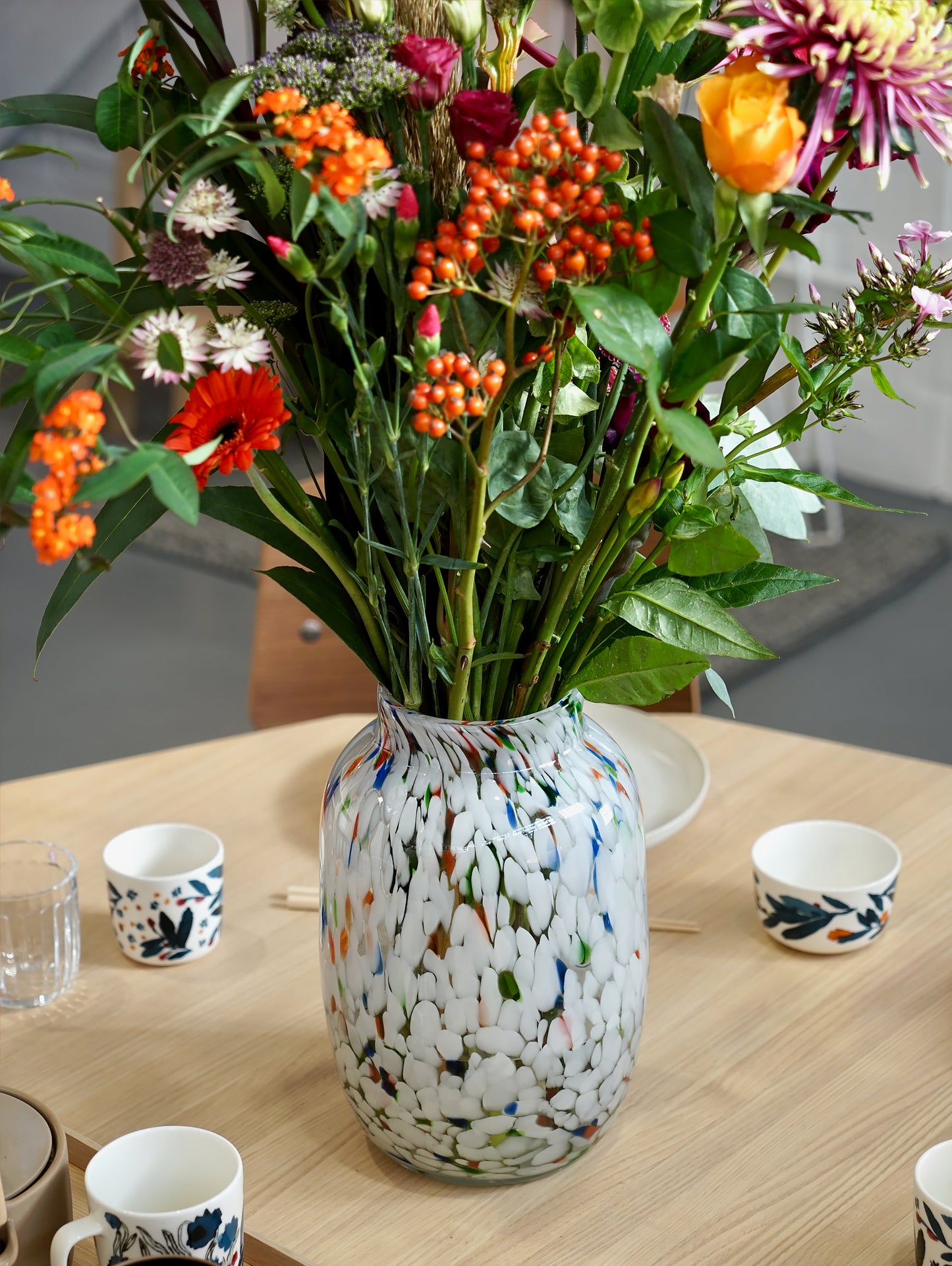 White Dot Splash Vase by HAY