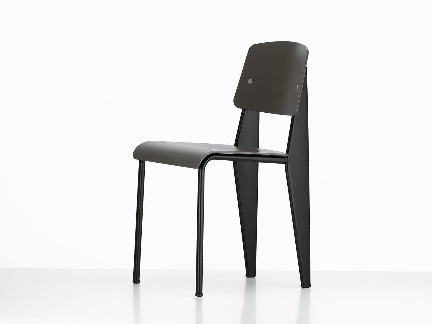 Vitra Standard SP Chair, Basalt Seat, Deep Black Base