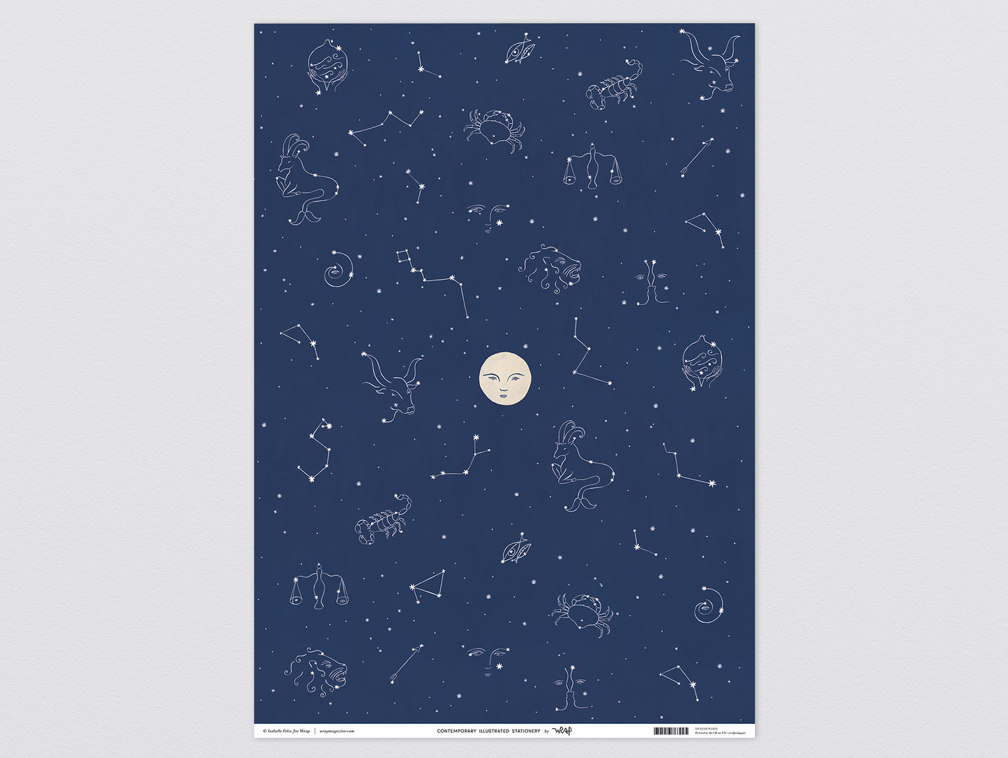 Starry Night Wrapping Paper by Wrap Stationery