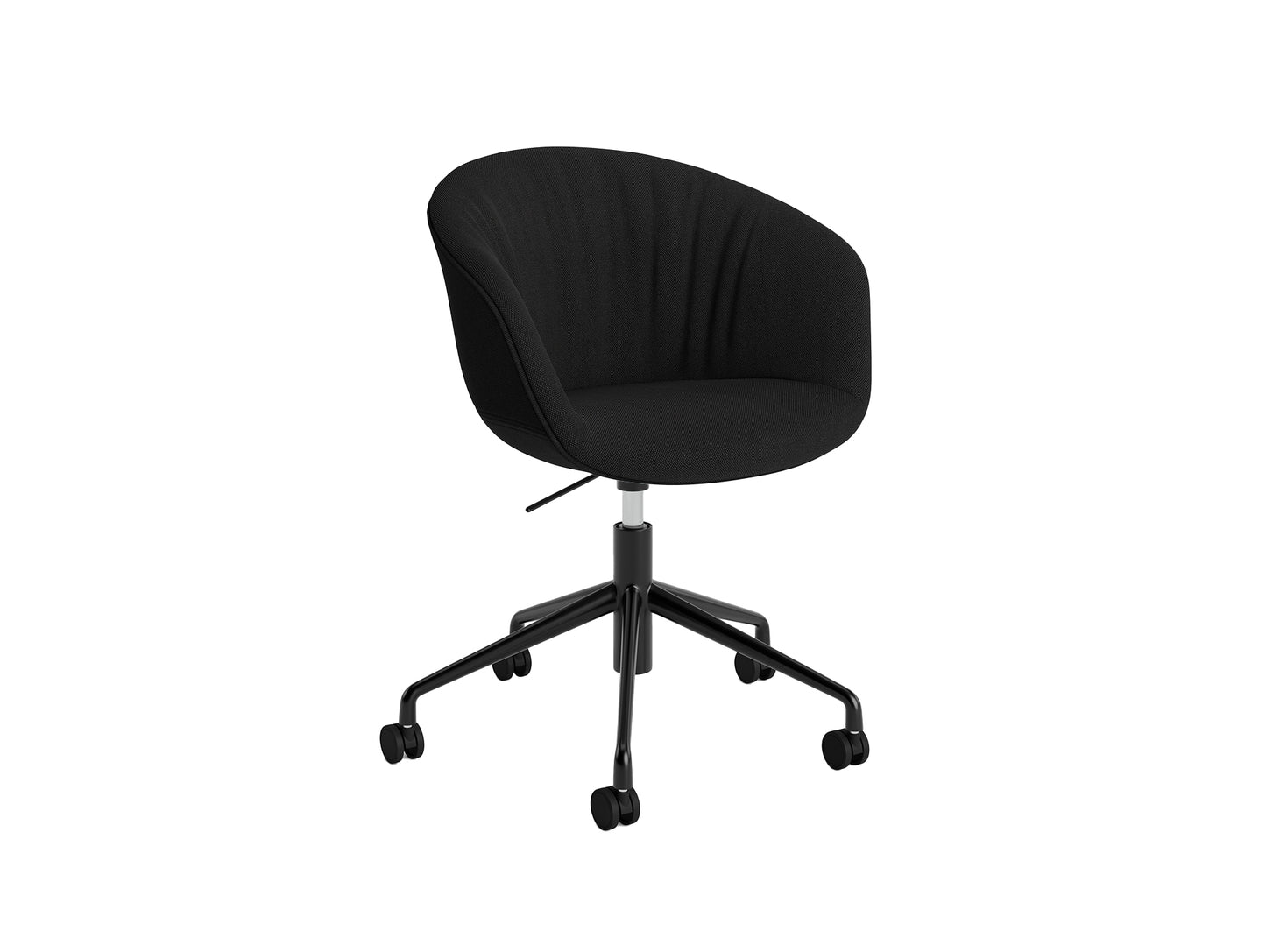 About A Chair AAC 53 Soft by HAY - Steelcut 3 190 / Black Powder Coated Aluminium