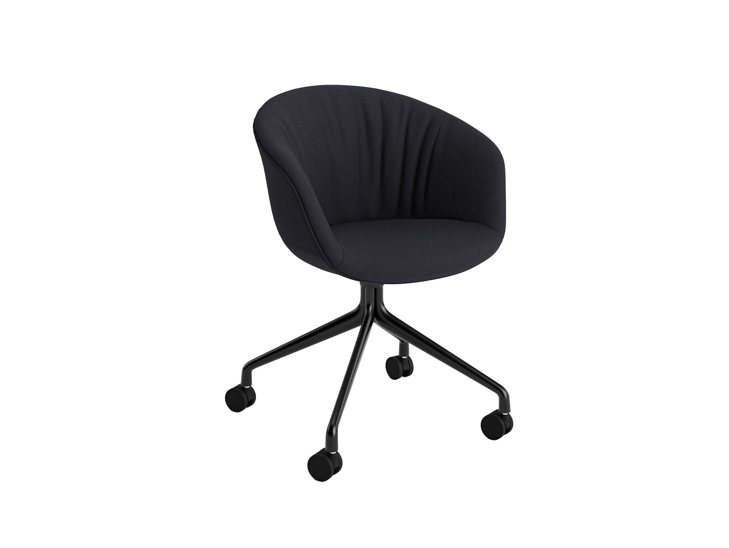 About A Chair AAC 25 Soft by HAY - Steelcut Trio 195 / Black Powder Coated Aluminium